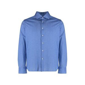 SONRISA Men's Long Sleeve Button-Up Shirt Men BLUE Shirts
